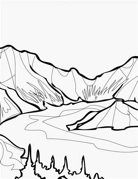 Lake Line Drawing at GetDrawings | Free download