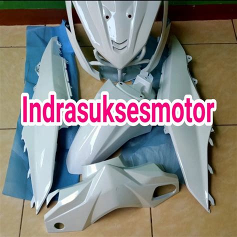 Jual Cover Full Body Halus Motor Honda Beat F1 2013 2015 Putih Kab