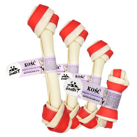 Recompensa Din Piele De Vita Pentru Caini Knotted Bone Red Farmacia