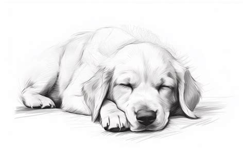 How to Draw a Sleeping Dog - Yonderoo