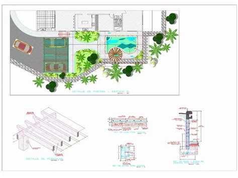 Piscina En AutoCAD Librería CAD