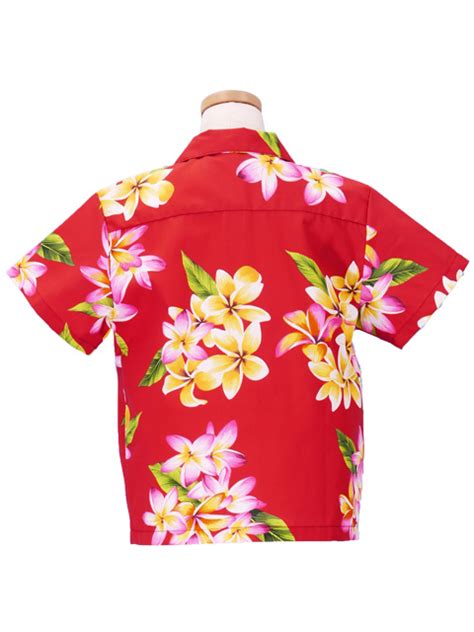 Hawaiian Shirt Girls Red Gc103r Hulaohana