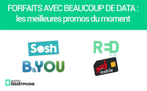 Les Meilleurs Forfaits Mobiles Avec Beaucoup De Data Actusmartphone Fr