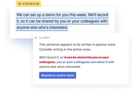 Passive Voice Checker Grammarly