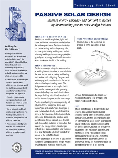Passive Solar Design | PDF