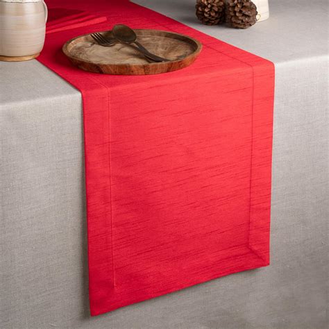 Amazon D Moksha Homes Tango Red Table Runner 14 X 36 Inch Vegan