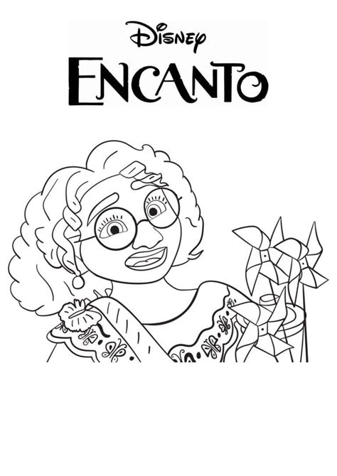 Mirabel From Encanto Coloring Page Printable Coloring Page For Kids