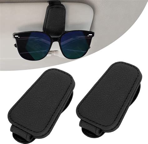 Car Glasses Holder Clip 2 Packs Sunglasses Holder For Car Visor Car