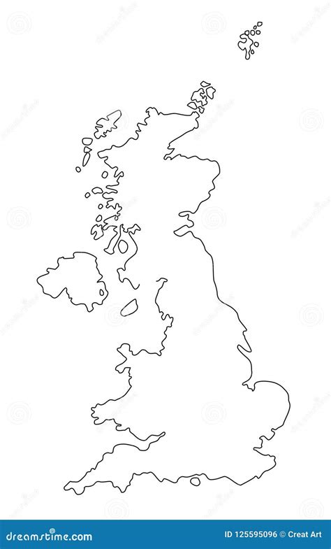 Outline Map Of Great Britain