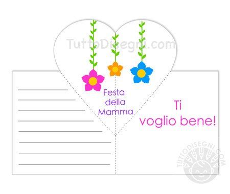 Biglietto Festa Della Mamma Pop Up Con Fiori Tuttodisegni