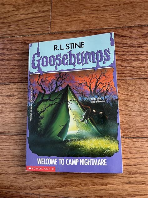 Original Goosebumps 9 Welcome To Camp Nightmare RL Stine 1st Edition