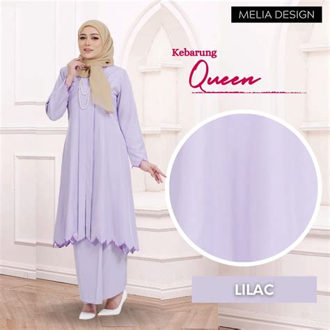 By Melia Design Baju Hot Viral Kebarung Moden Sulam Biku Cotton