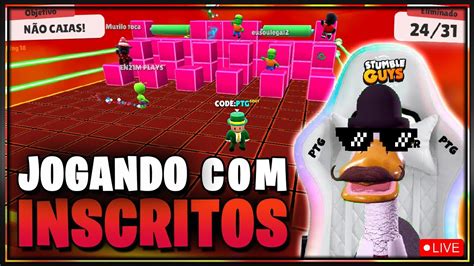 Jogando Inscritos Block Dash Lend Rio Stumble Guys Live Ao Vivo