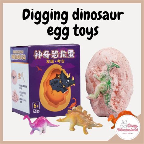 Digging Toys Fossilized Dinosaur Egg Jurassic Park Tyrannosaurus