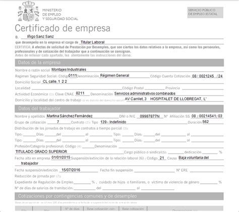 Cómo listar el Certificado de Empresa SEPE