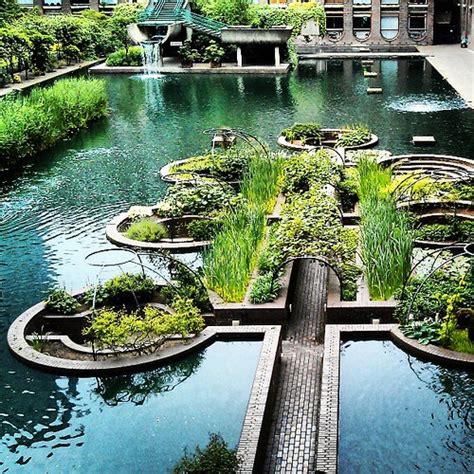 The Barbican Water Gardens Complete With Sunken Walkways Flickr