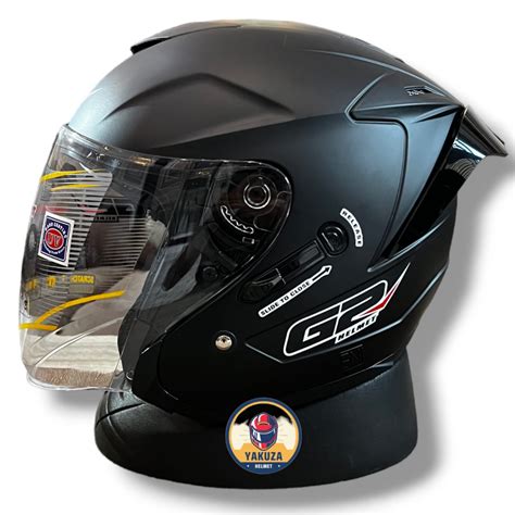 Jual Helm G Optimax Solid Double Visor Standart Sni Shopee Indonesia