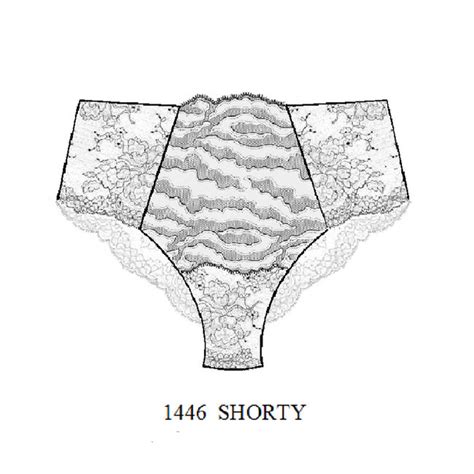 Ambra Lingerie Sauvage Shorty Bruin Zwart Italian Design Fashion