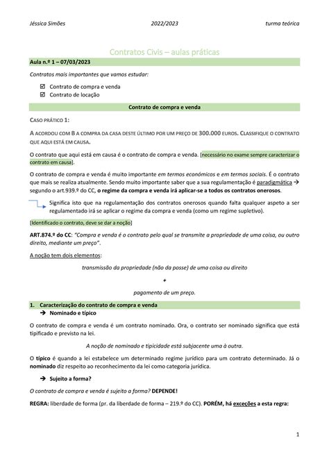 Livro Contratos Civis Contratos Civis Aulas Pr Ticas Aula N