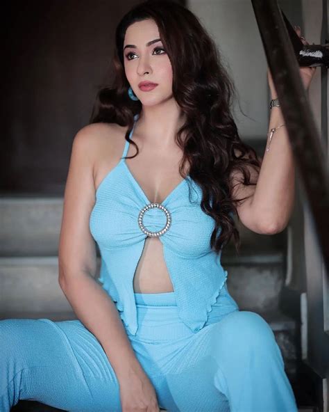 Eshanya Maheshwari Hot Photos In Blue Outfit