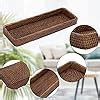 Amazon Sumnacon 16 Inch Rattan Bathroom Vanity Tray Decorative