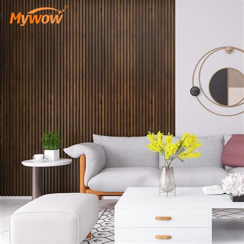 Eco Friendly And Waterproof Solid Wood Wpc Fluted Pvc Wall Panel