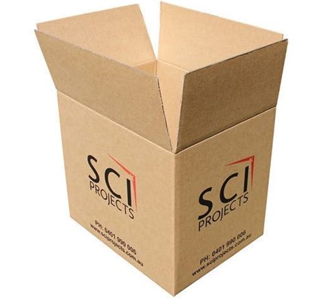 Brown Rectangular Custom Printed Cardboard Box For Packaging Size