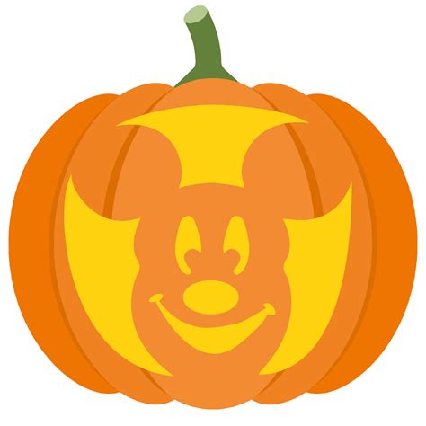 Mickey Pumpkin Stencil | Free Printable Papercraft Templates