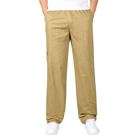 Pedort Cargo Pants For Men Work Mens Extreme Comfort Soft Straight Leg Cargo Pant Yellow5xl