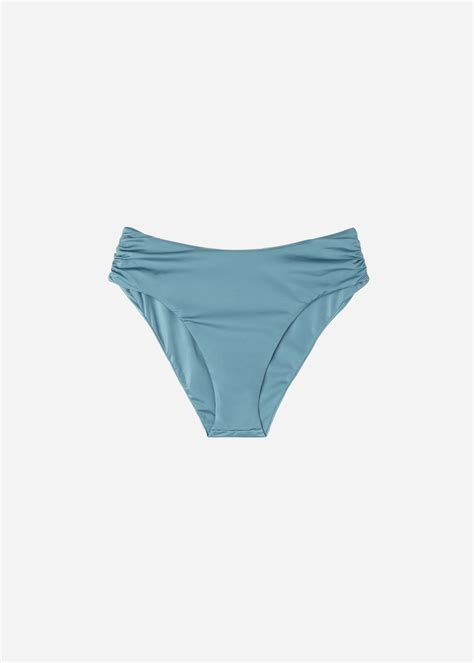 High Waist Bikini Bottoms Shiny Satin Calzedonia