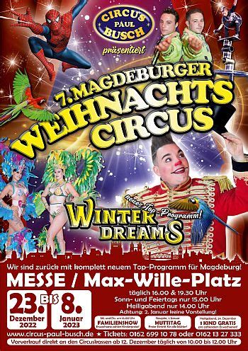 Chapiteau De News Thema Anzeigen Magdeburger Weihnachtscircus