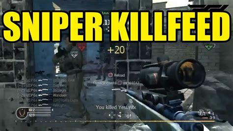 Sniper Killfeed Multi Call Of Duty Youtube