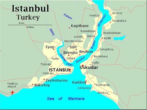 Istanbul Map Of Europe