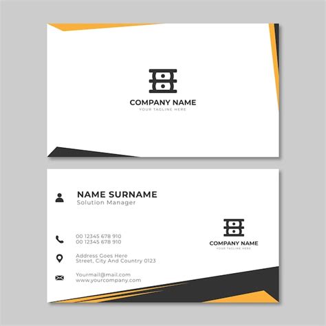 Premium Vector | Company elegant business card design template