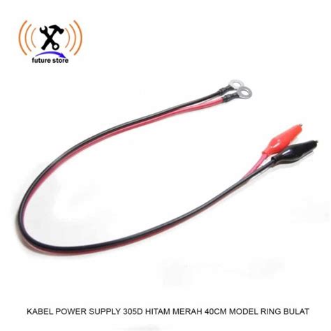 Jual Kabel Power Supply 305d Hitam Merah 40cm Model Ring Bulat Shopee