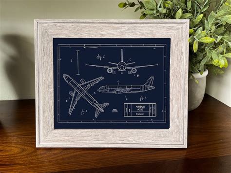 Customizable Airbus A320 Blueprint Illustration - Etsy