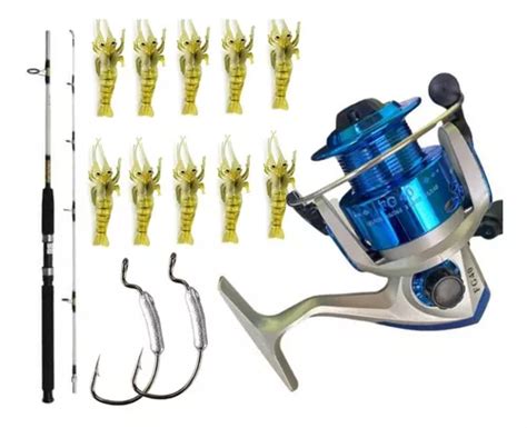 Kit Para Pesca D Costao Praia E Costeira Molinete Vara Iscas Frete Gr Tis