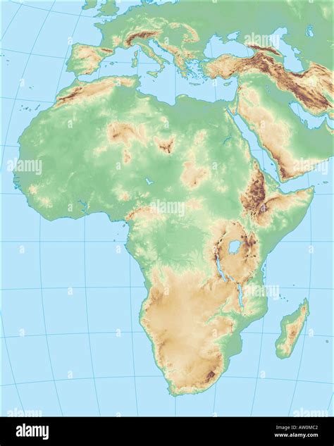 Blank Physical Map Of Africa