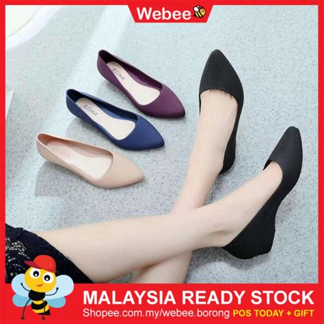 Ready Stockwebee Women S Wedges Shoes Alina Jelly Kasut High Heel