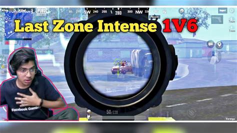 Last Zone Intense 1v6 🥶🥶 And Chicken Dinner😱😱😱 1v6 Youtube