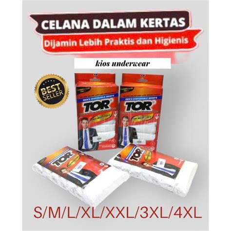 Jual Celana Dalam Kertas Pria Tor Traveling Size S Xxl S Jakarta