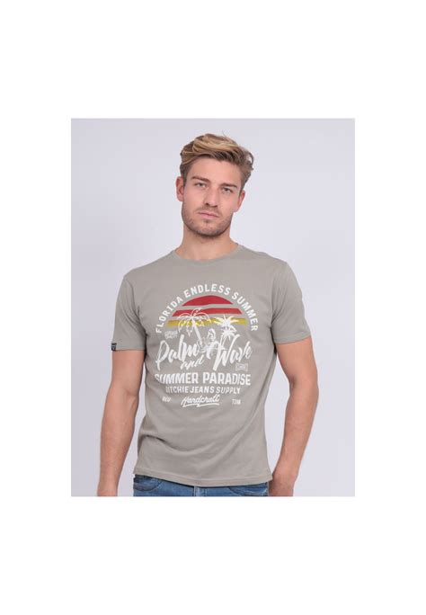 T Shirt Col Rond Pur Coton NATULOP Ritchie Jeans