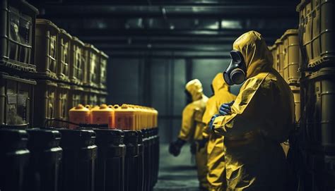 Premium Photo Working In Warehouse Workers In Yellow Hazmat