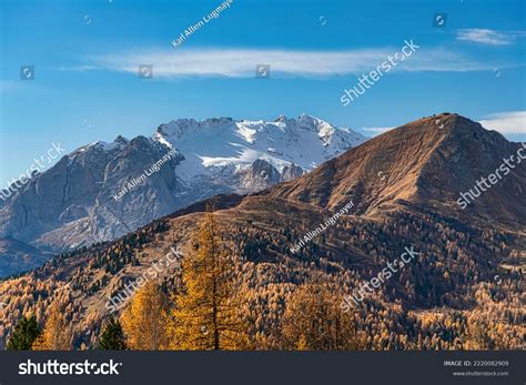 Marmolada Mount Highest Peak Italian Dolomites Stock Photo 2220082909