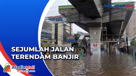 Sejumlah Ruas Jalan Di Jakarta Terendam Banjir Usai Hujan Deras Ini