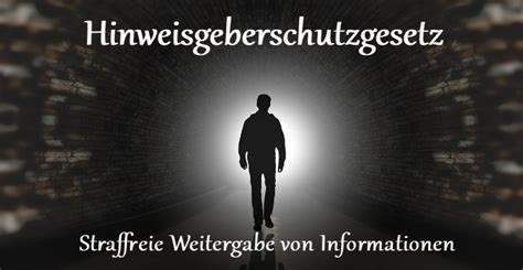 Hinweisgeberschutzgesetz Hinschg Eu Whistleblower Gesetz