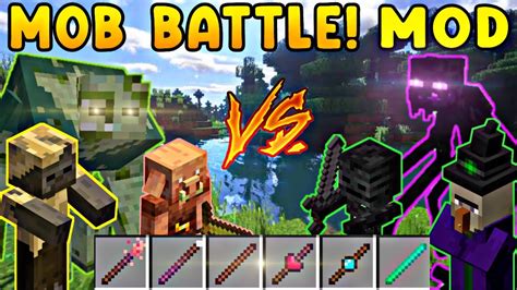 Mob Battle‼️🤯💥 Actualizado Mcpe 11962 Minecraft Mods Addon Mobbattle Youtube