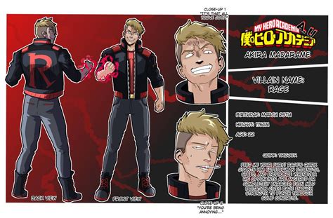 Bnha Oc Commish Akira Madarame Ref Sheet By Feerocomics On Deviantart