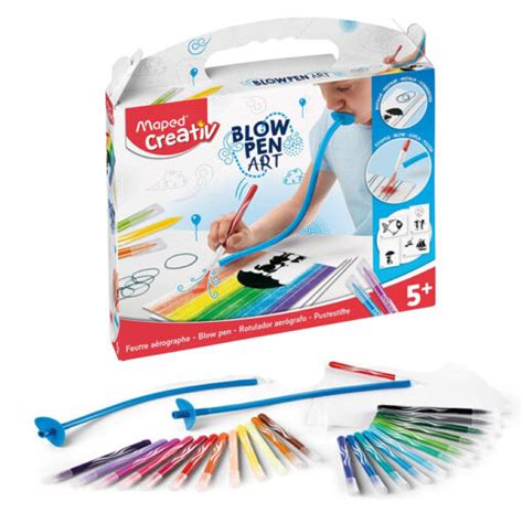 Set De Arte Maped Creative Blow Pen Art Piezas Ndigo Gr Fica