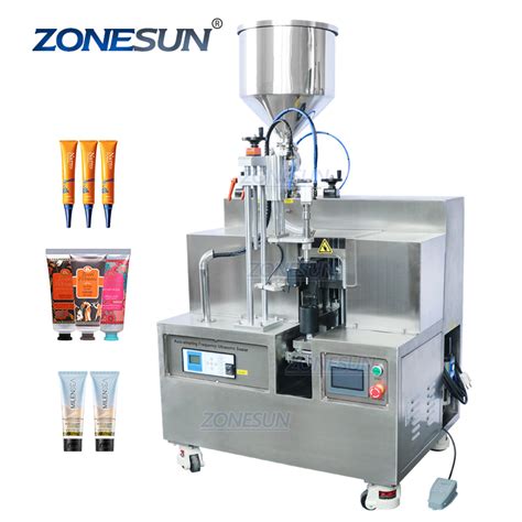 Zonesun Semi Automatic Ultrasonic Aluminum Honey Grease Plastic Soft